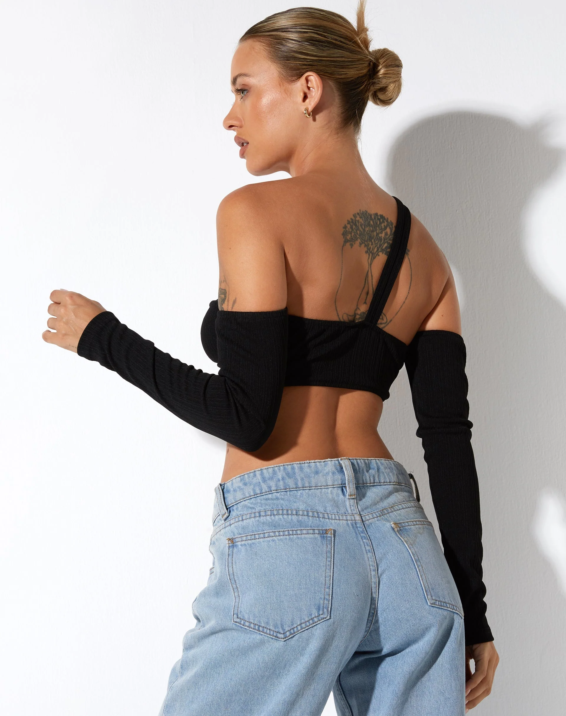 Vijas Bralette Top in Black - Image 3