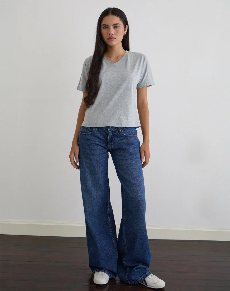Viman Top in Jersey Grey Marl - Image 2