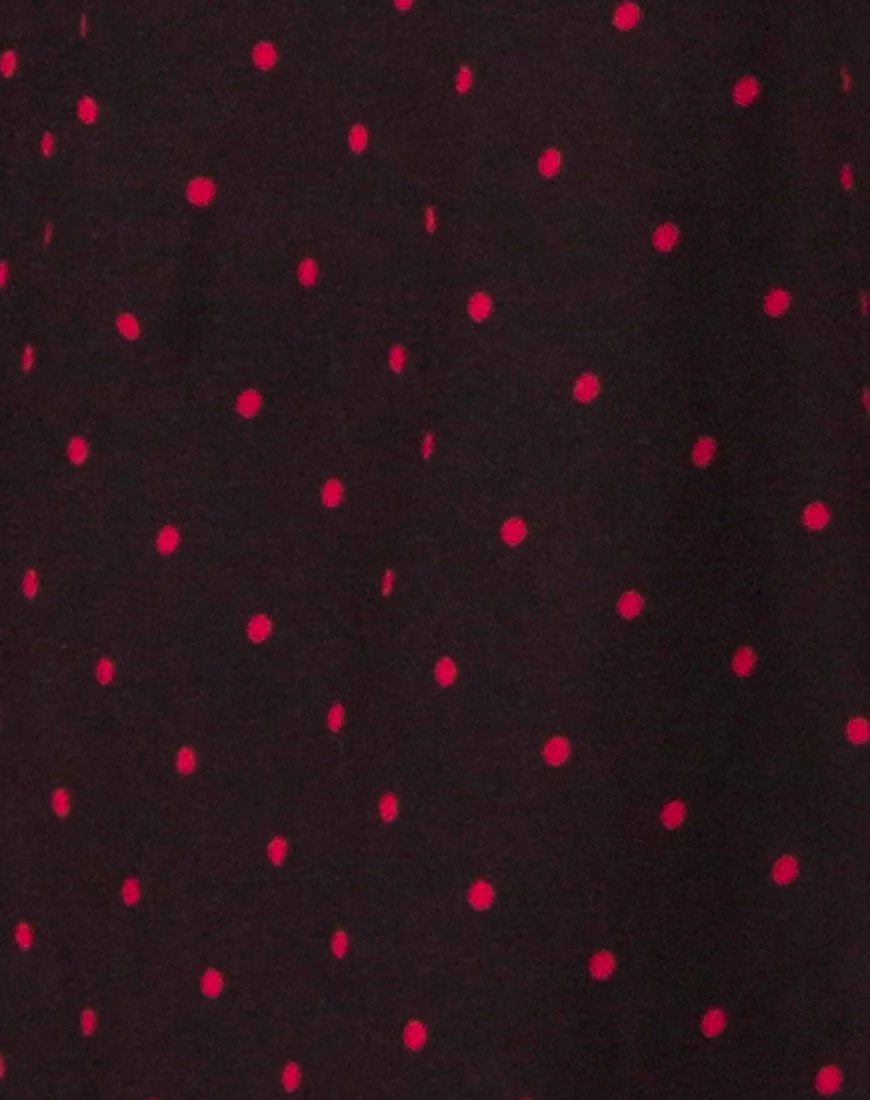 Vinon Dress in Cuban Dot Red - Image 5