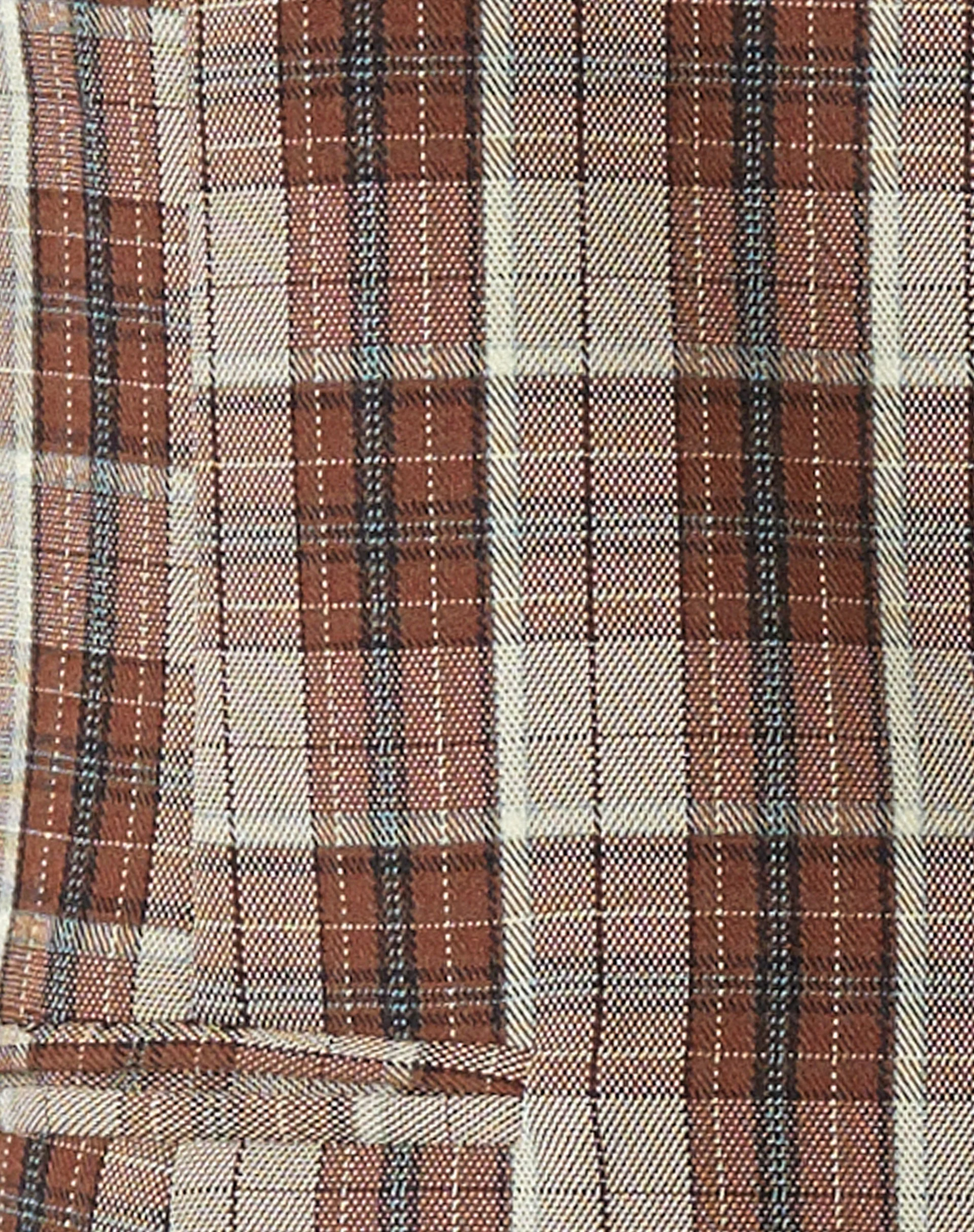 Motel X Olivia Neill Vistana Vest in Check Tan Brown - Image 6
