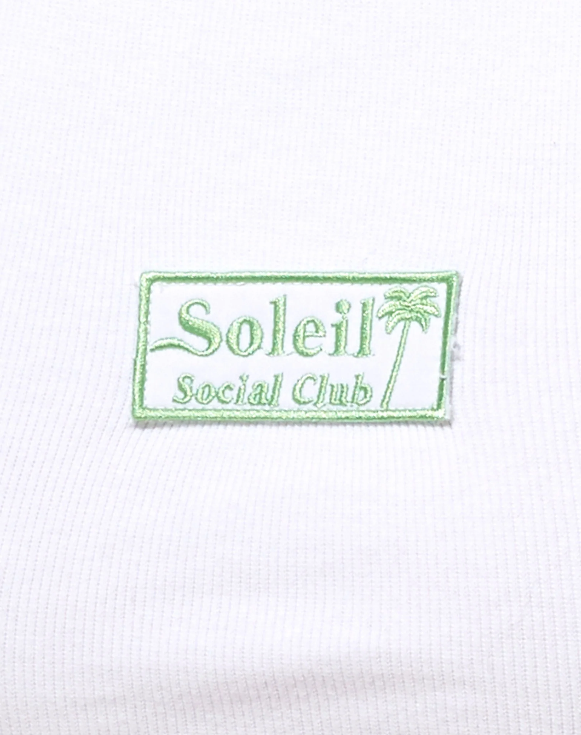 Vyas Pant in Rib White Soleil Label Embro - Image 5