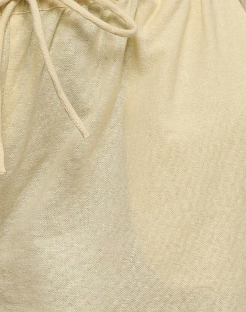 Wasic Wide Leg Trouser in Lemon - Image 7