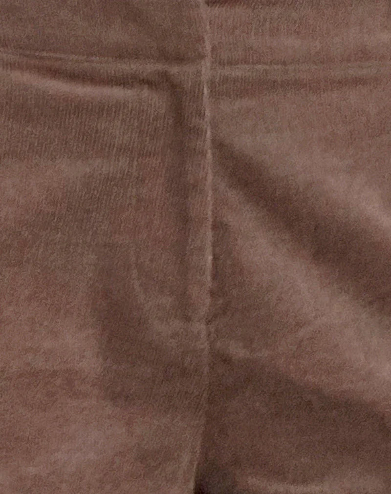 Wiluta Shorts in Babycord Brown - Image 6