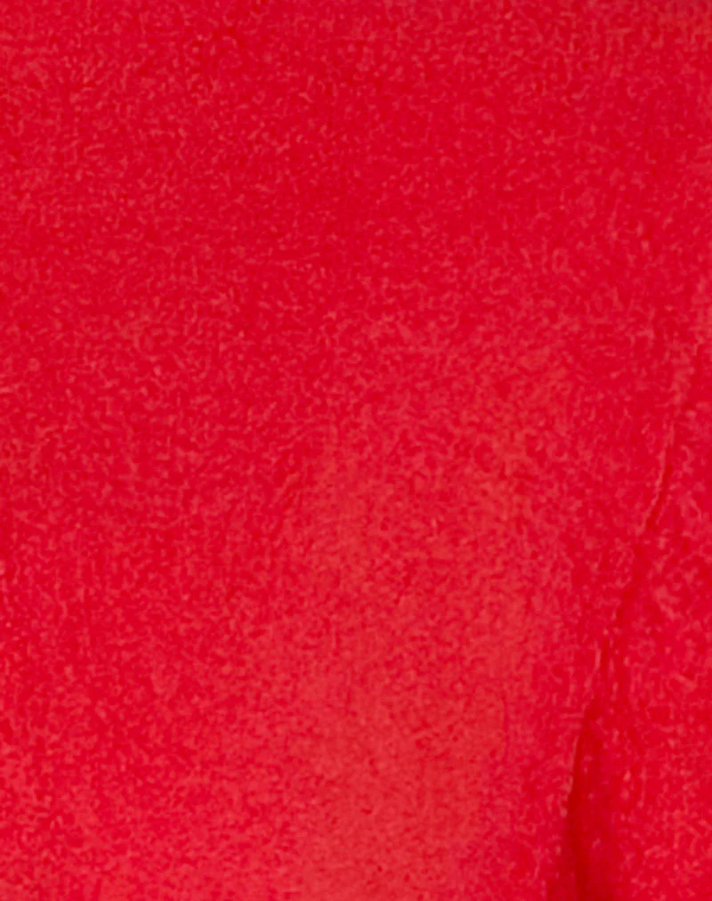 Wunara Cardigan in Red with Pink Bows - Image 6
