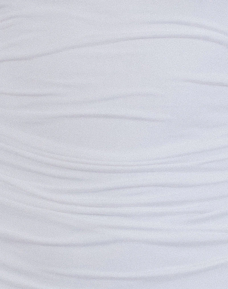Yasmin Bandeau Mini Dress in Slinky White - Image 5