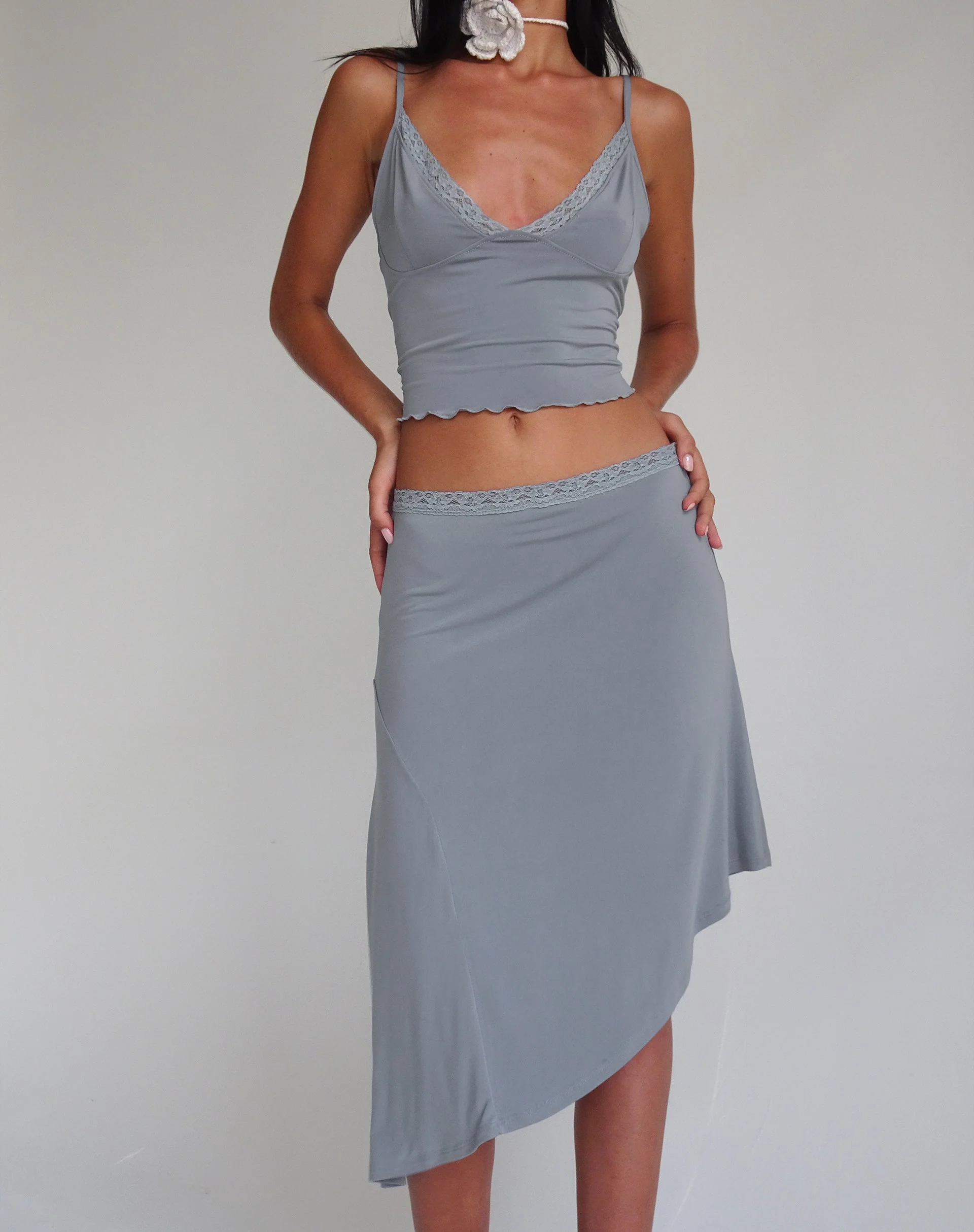 Yenika Cami Top in Slinky Grey - Image 5