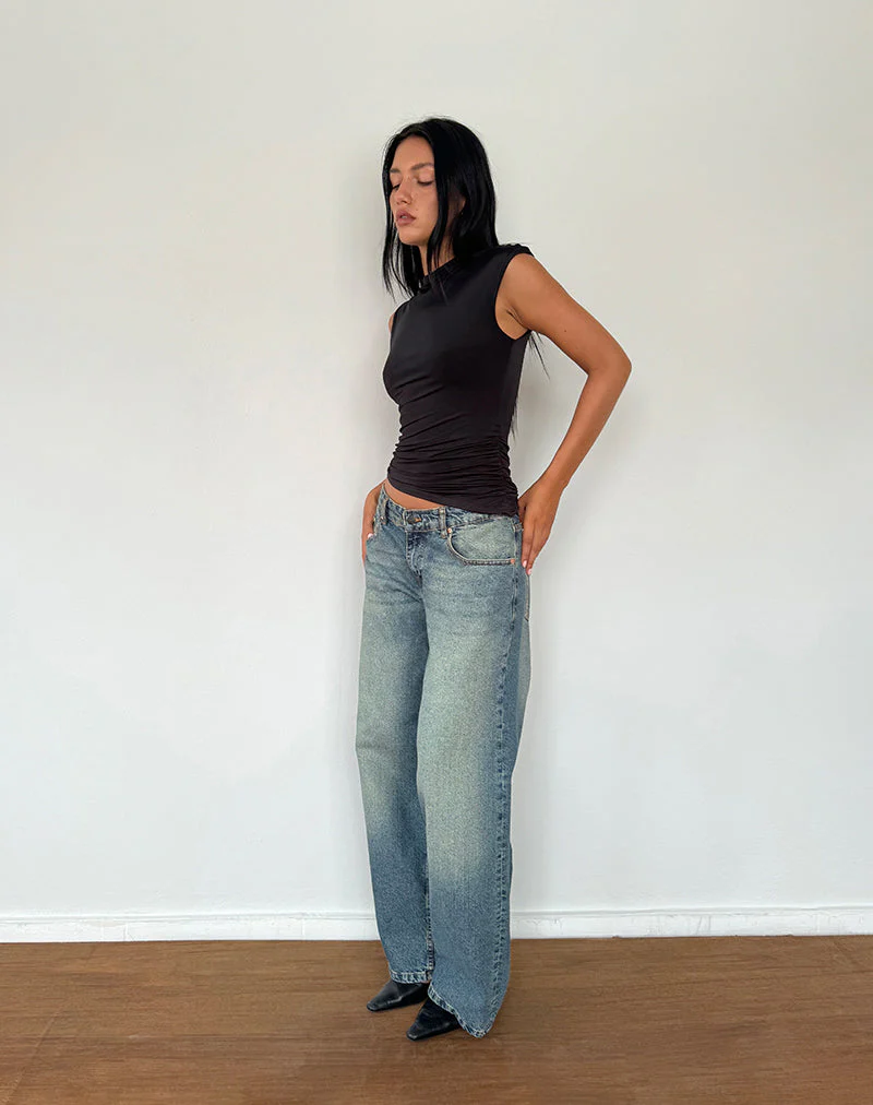Yeseo Tank Slinky Top in Black - Image 5