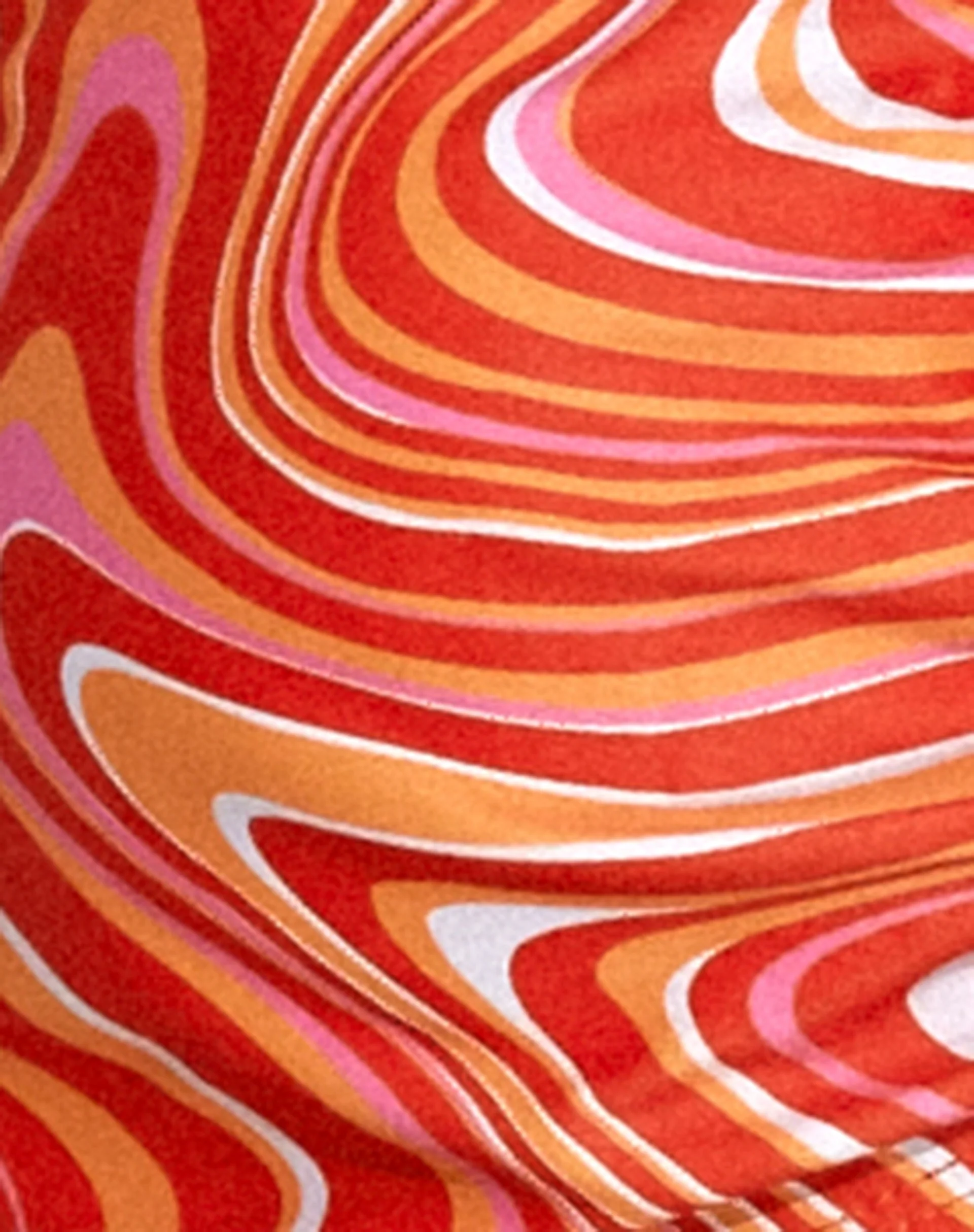 Yessy Bikini Top in 70's Ripple Tangerine - Image 6