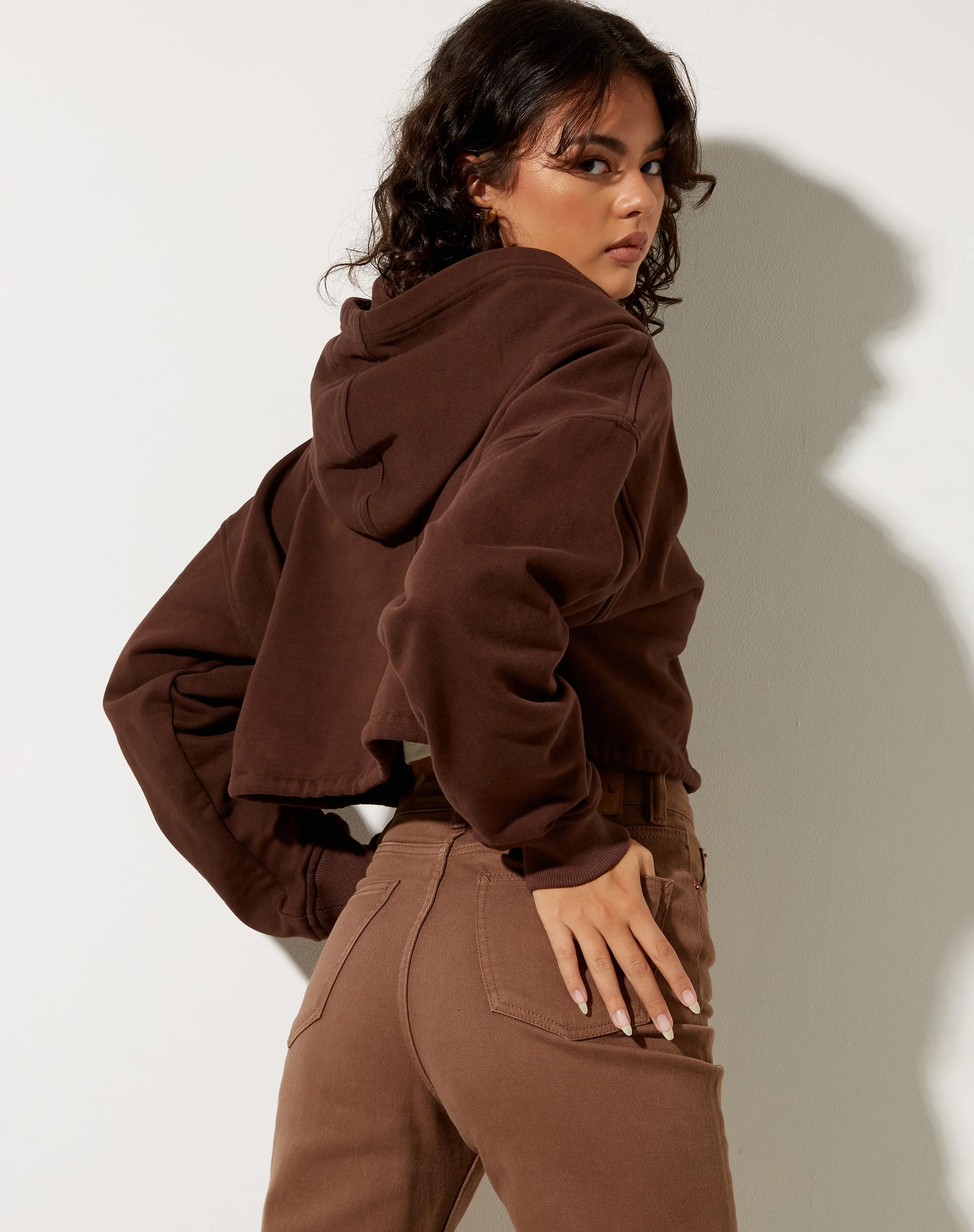 Yukata Hoodie in Deep Mahogany - Image 2