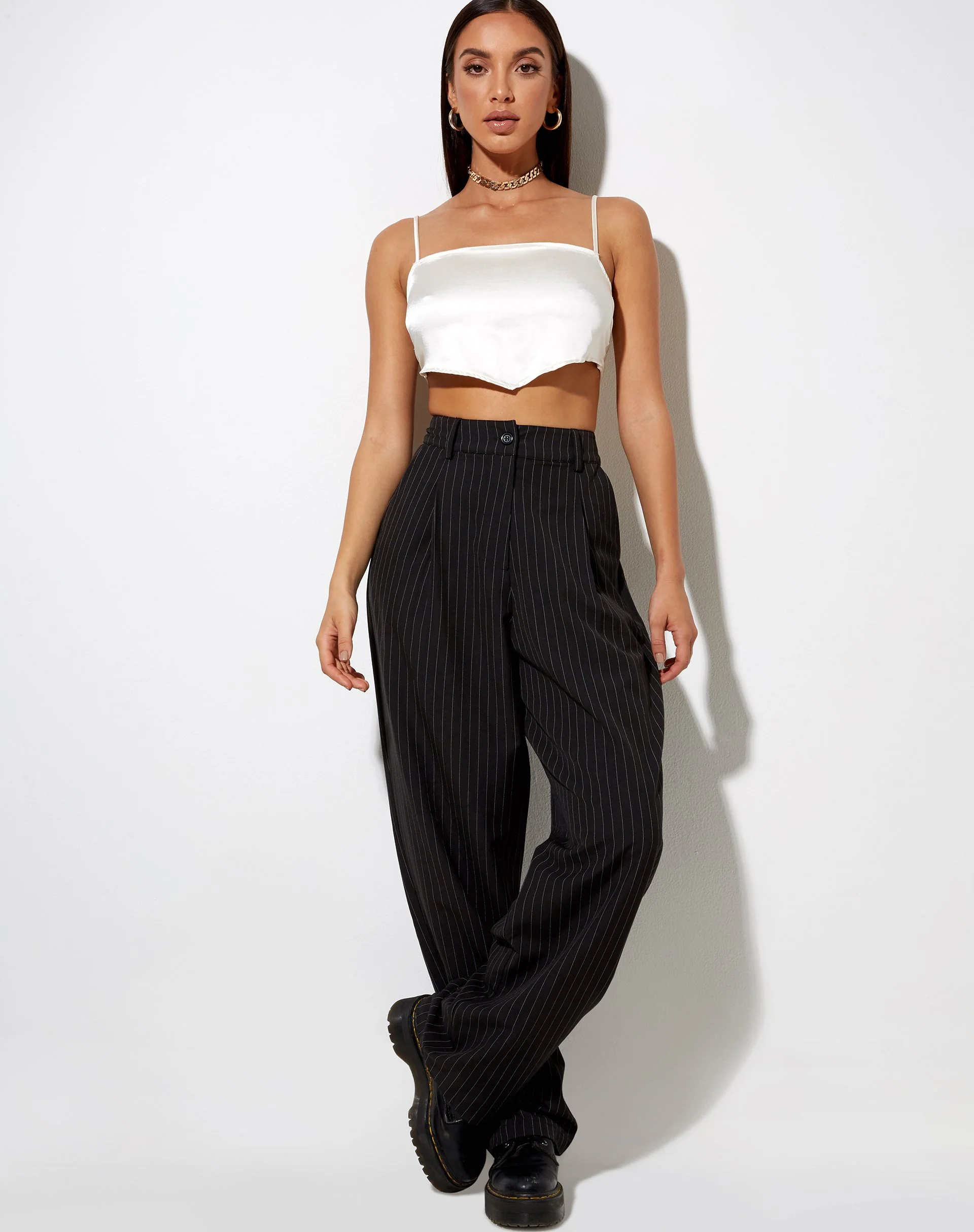 Zashe Cami Top in Satin Ivory - Image 4