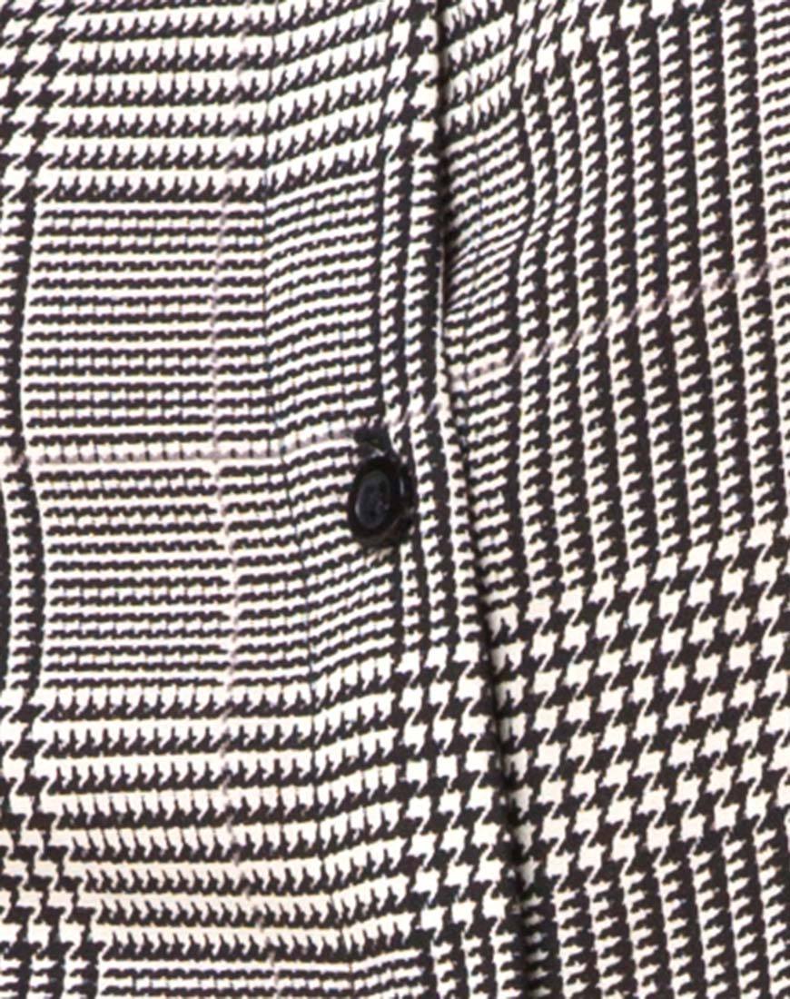 Zavacca Mini Dress in Charles Check Grey - Image 6