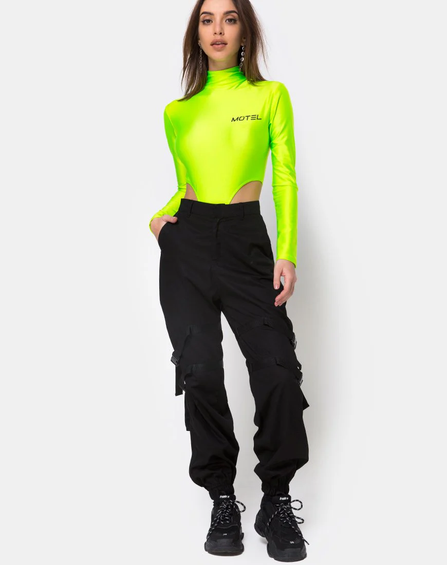 Zepani Bodice in Nylon Green Motel - Image 3