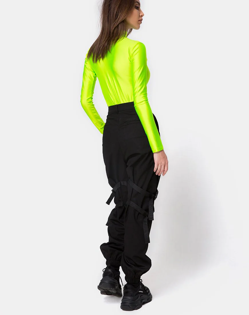 Zepani Bodice in Nylon Green Motel - Image 4