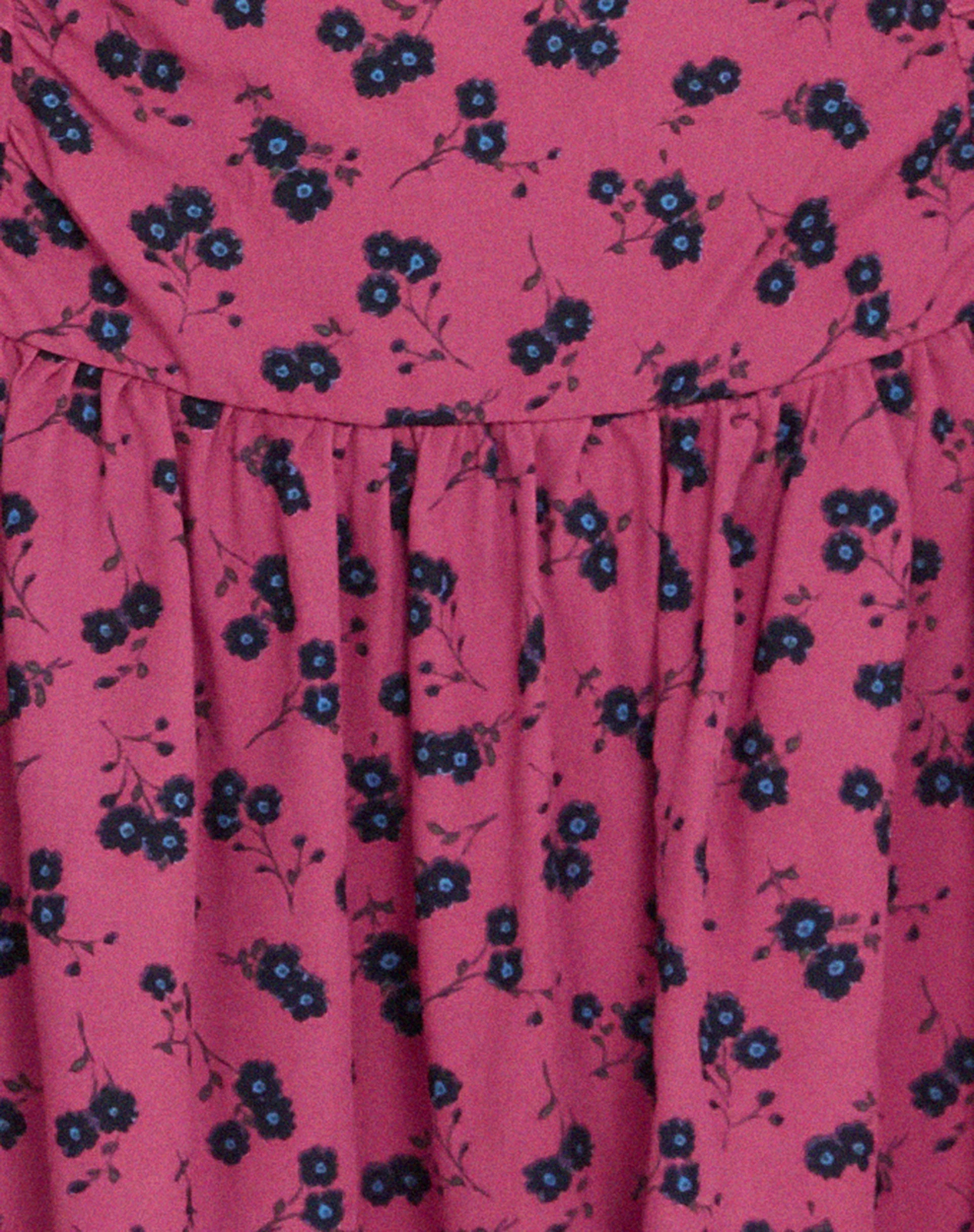 Zhao Bandeau Mini Dress in Raspberry Floral - Image 7