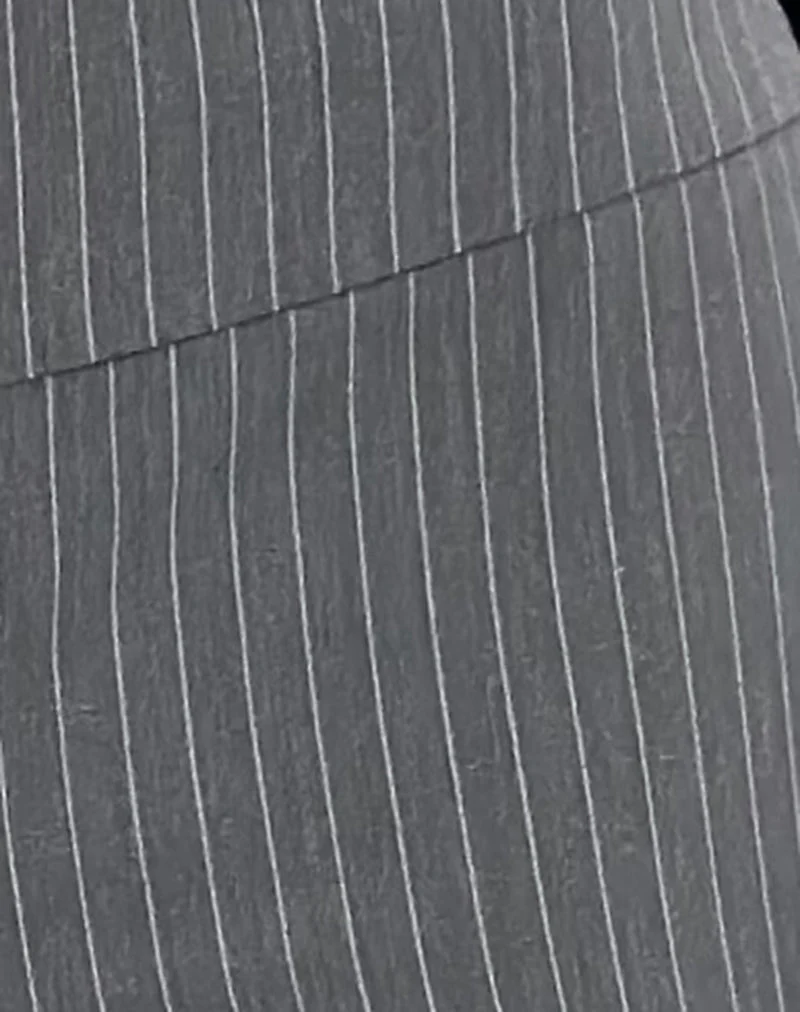 Zolena Trouser in Tailoring Pinstripe Grey - Image 6