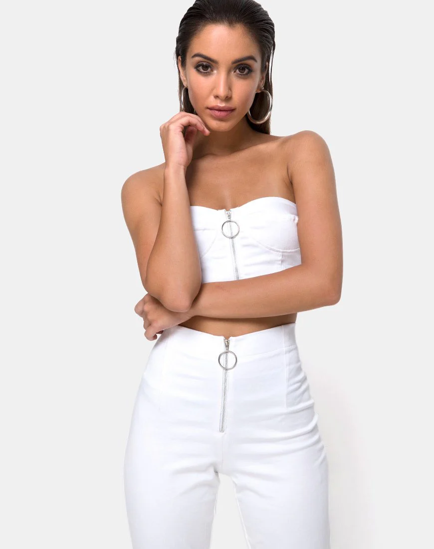 Zolia Trouser in White - Image 3