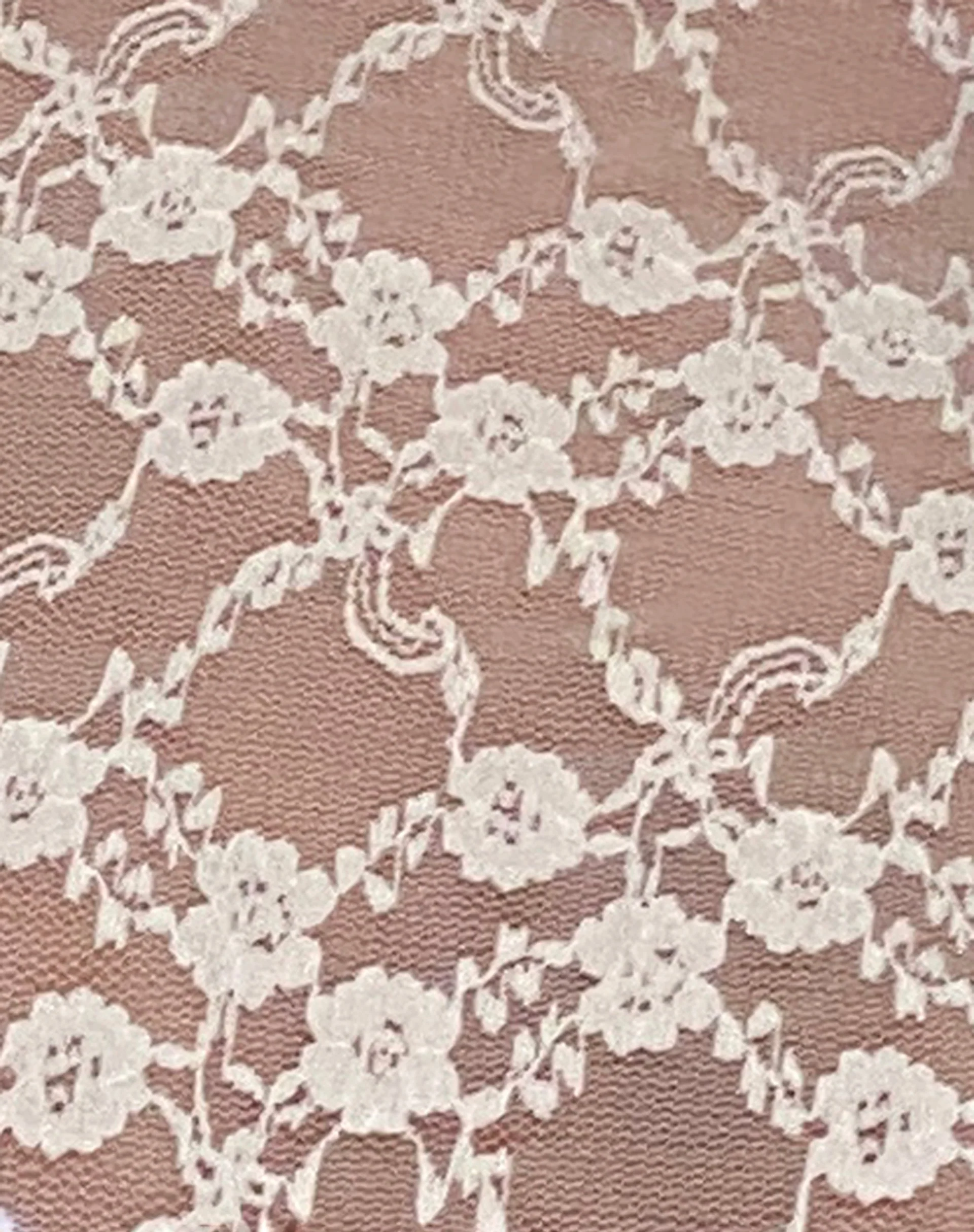 Zorani Lace Baby Tee in Ivory - Image 6